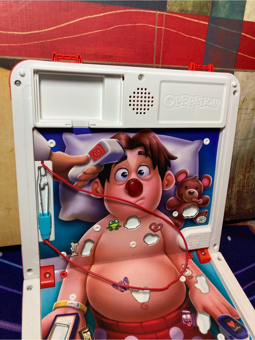 OPERATION GAME PORTABLE FOLD UP GAME BOARD HARD PLASTIC CASING MOBILE GAME